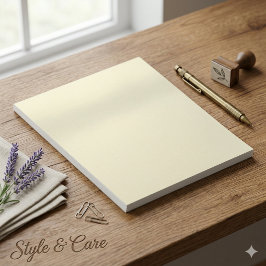 Bloc de notas de tono amarillo 5,5 x 6 con diseño 