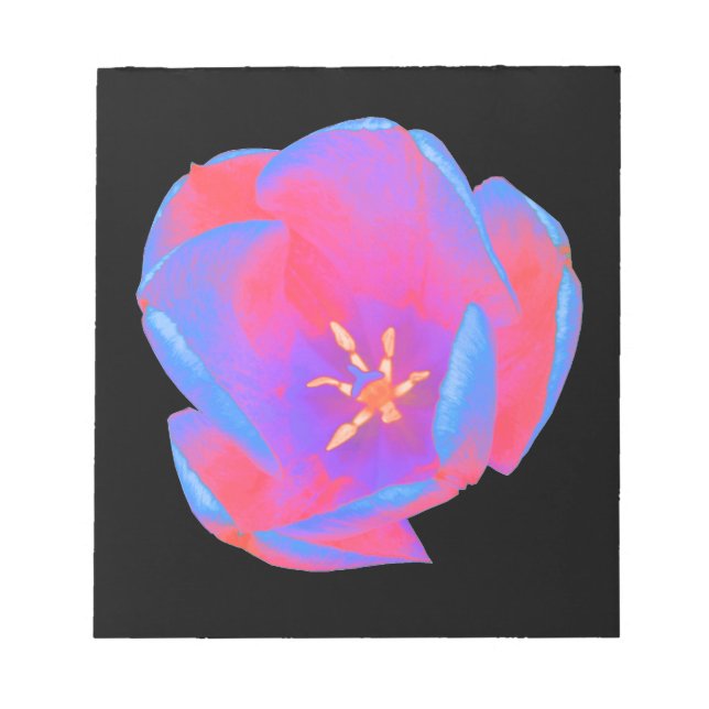 Bloc de notas de tulipano fluorescente (Frente)