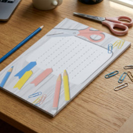 Bloc de notas de útiles escolares – Papelería raya