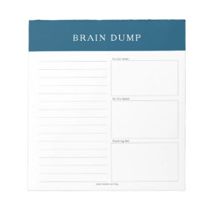 Bloc de notas de volcado de cerebro