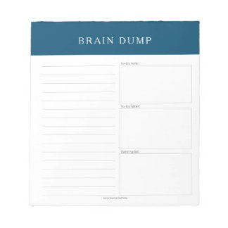 Bloc de notas de volcado de cerebro