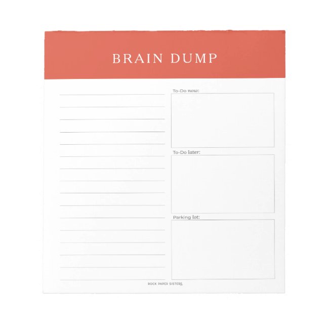 Bloc de notas de volcado de cerebro (Frente)