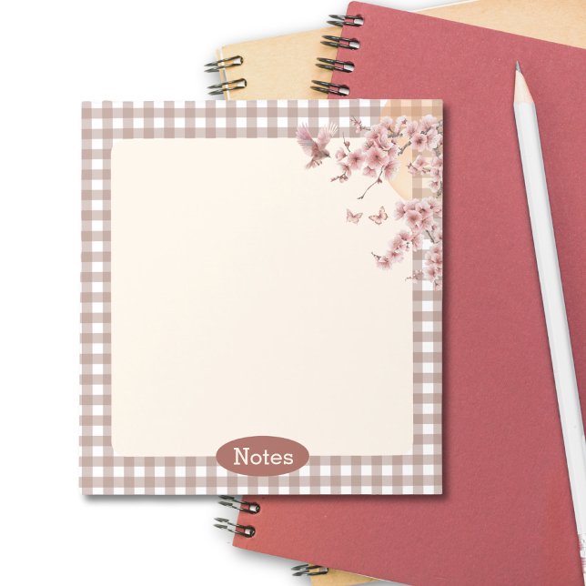 Bloc De Notas De vuelta a la escuela de profesores de aula (Back to School Notes Cherry Blossom Japanese Style Notepad)