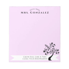 Bloc De Notas De Vuelta Al Colegio El Personalizado Boho Floral 