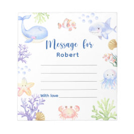 Bloc De Notas Debajo del mensaje de la cápsula del cumpleaños de