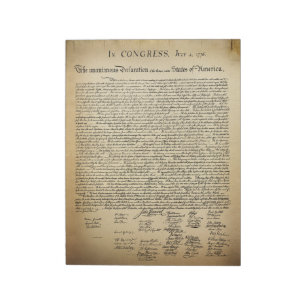 Bloc De Notas Declaración de Independencia Vintage