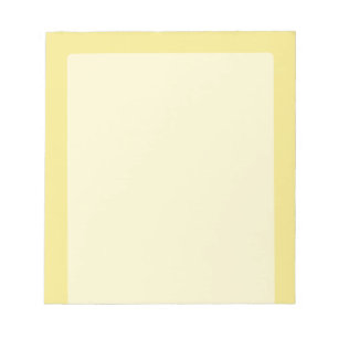 Bloc De Notas Decoración amarilla en colores pastel suave del