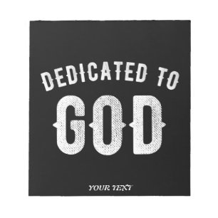 BLOC DE NOTAS DEDICADO A DIOS PERSONALIZABLE GUAY TEXTO BLANCO