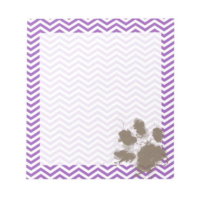 Bloc De Notas Deep Lilac Chevron (Frente)