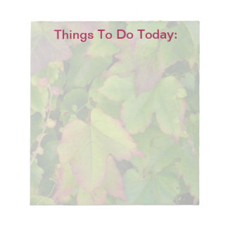 Bloc de notas: deja que hacer