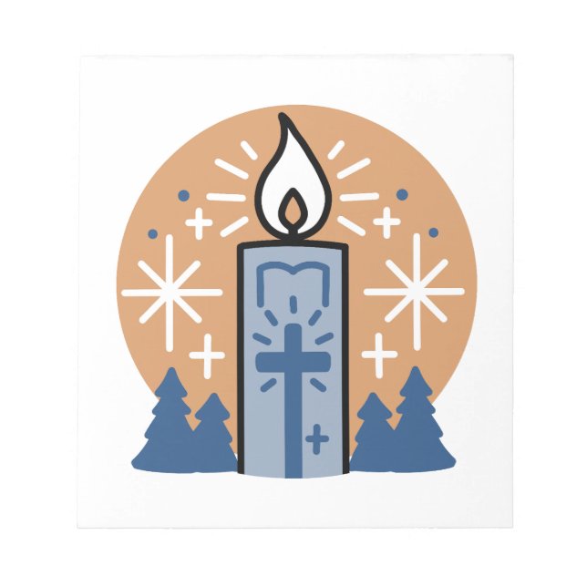 Bloc De Notas Dejar que la fe brille brillante (Frente)