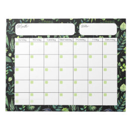Bloc de notas del calendario de follaje