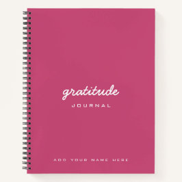 bloc de notas del diario de gratitud rosa rosa pol