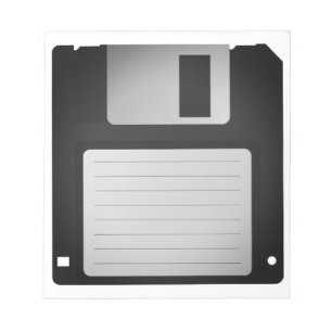 Bloc De Notas Del disco blando en blanco retro peculiar