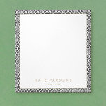 Bloc de notas del patrón de entramado blanco negro<br><div class="desc">Fondo del patrón de entramado blanco y negro. Para obtener material de marketing adicional,  diseño personalizado o solicitud de logotipo,  póngase en contacto conmigo en maurareed.designs@gmail.com y responderé en el plazo de 24 horas. Para envíos,  las consultas de stock de tarjetas y precios contacte directamente con Zazzle.</div>