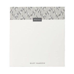 Bloc de notas del patrón del Boho Ikat Zig Zag - G