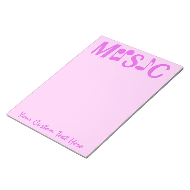 bloc de notas del personalizado MUSIC (Lado Derecho)