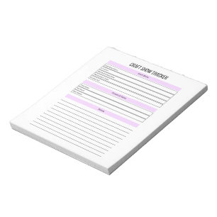Bloc de notas del planificador de seguimiento de l