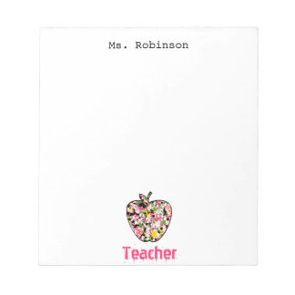 Bloc de notas del profesor de Apple Paint Splatter