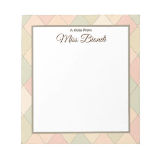 Bloc de notas del profesor personalizado - Nota De