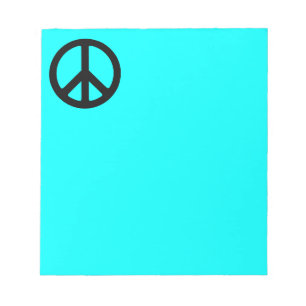 Bloc de notas del símbolo de la paz