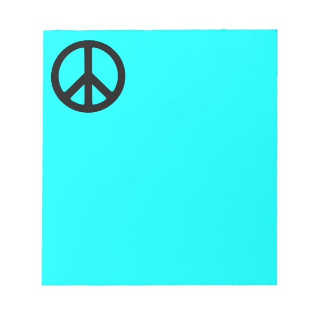 Bloc de notas del símbolo de la paz (Frente)