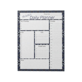 Bloc De Notas Denim Blue Personalized Daily Planner