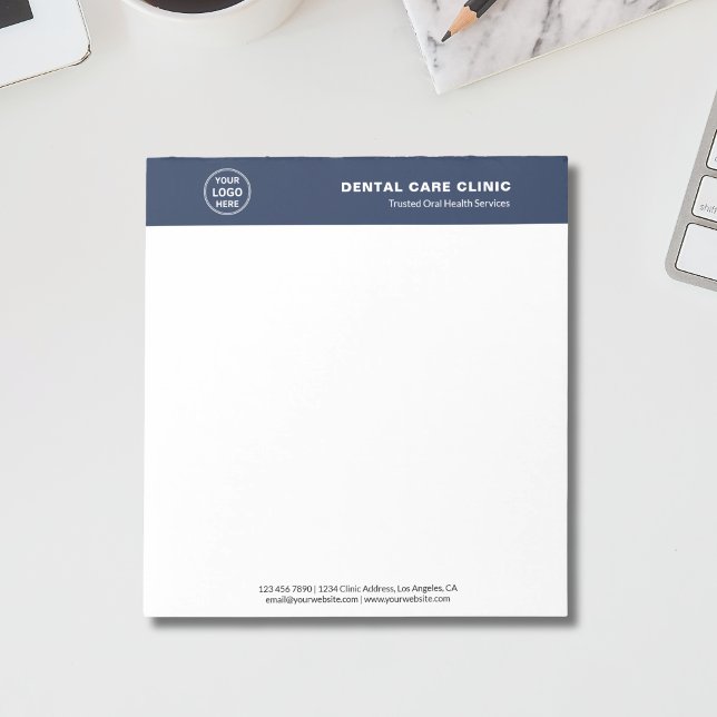 Bloc De Notas Dental Clinic Dentist Professional Logo (Dental Clinic Dentist Professional Logo Notepad)