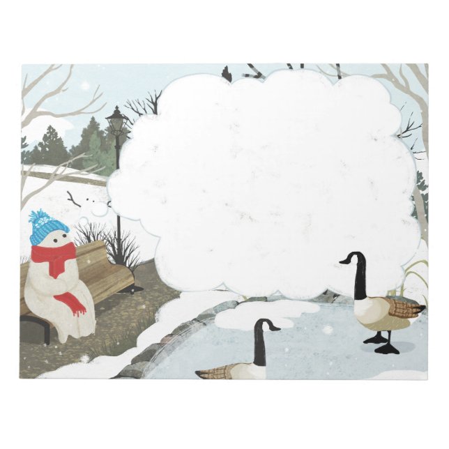 Bloc De Notas Depósito de pato de invierno de Ghost suave (Frente)