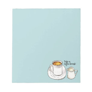 Bloc De Notas Descanso para tomar café del ilustracion el   del