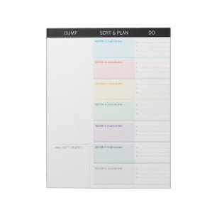 Bloc De Notas Descarga cerebral Personalizable EDITABLE minimali