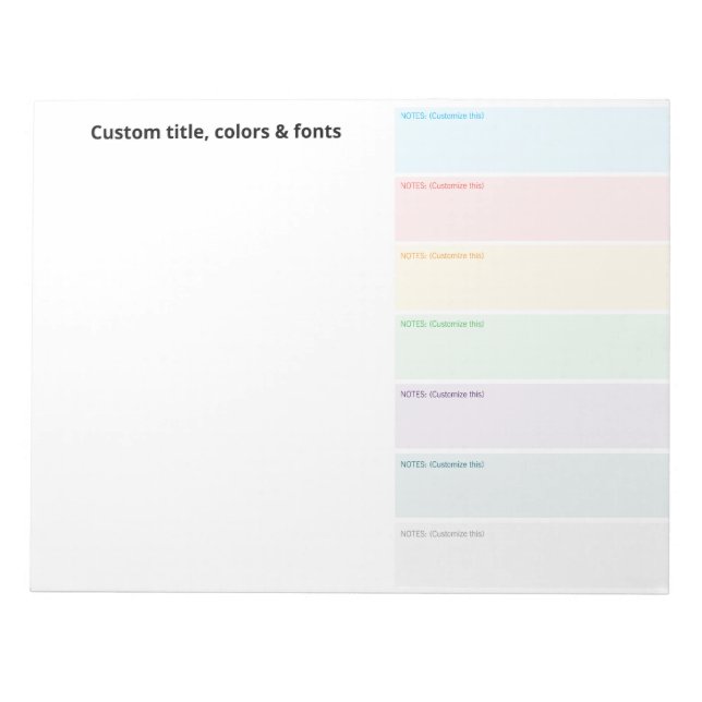 Bloc De Notas Descarga de cerebro Personalizable EDITABLE minima (Frente)
