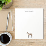 Bloc De Notas Desde El Escritorio De | Elegante nombre ecuestre<br><div class="desc">Elegante Tinta Ecuestre Vintage,  su papelería ecuestre personalizada con nombre personalizado para su correspondencia y notas personales. También es un gran regalo para cualquier amante de los caballos,  entrenador de graneros,  instructor de equitación u otro profesional del negocio equino.</div>