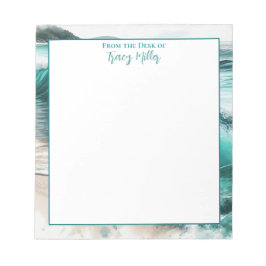 Bloc De Notas Desde el escritorio de | Olas oceánicas personaliz