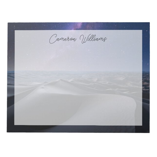 Bloc De Notas Desiertos | Desierto de barrio vacío Abu Dhabi (Frente)