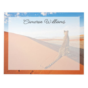 Bloc De Notas Desiertos Desierto de Cheetah Savannah