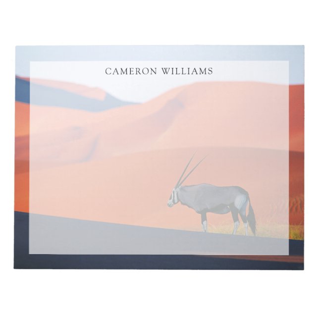 Bloc De Notas Desiertos | Namib Desert Oryx (Frente)