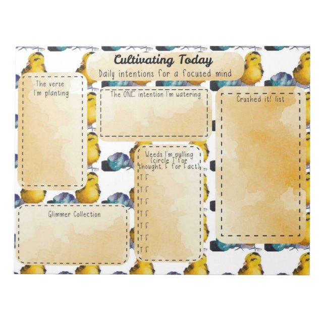 Bloc De Notas Desktop Journal - Daily Intention (Frente)