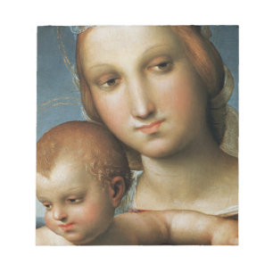 Bloc De Notas Detalle de <Virgin and Child> Atribuido a Rapha
