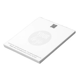 Bloc De Notas Detalles de contacto del logotipo profesional del 