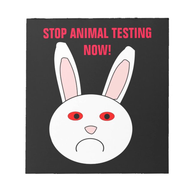 Bloc De Notas Detener la prueba animal ahora Notepad (Frente)