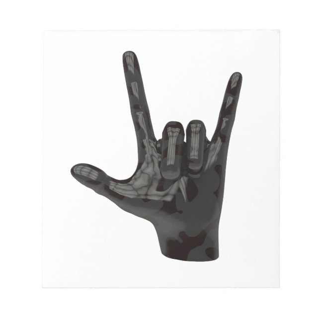 Bloc De Notas devil horns hand (Frente)