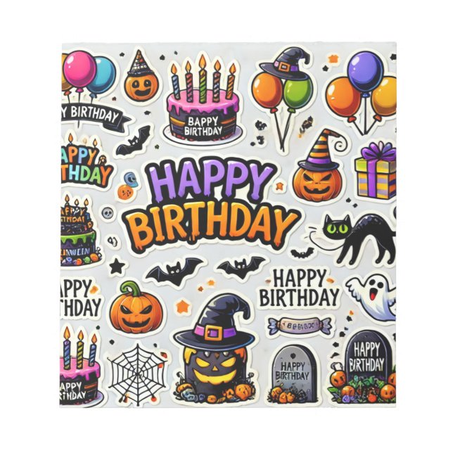 Bloc De Notas Día de baloncesto del Notepad Halloween (Frente)