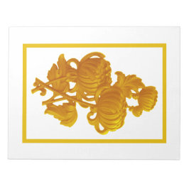 Bloc De Notas Día de la Madre del Crisantemo Amarillo