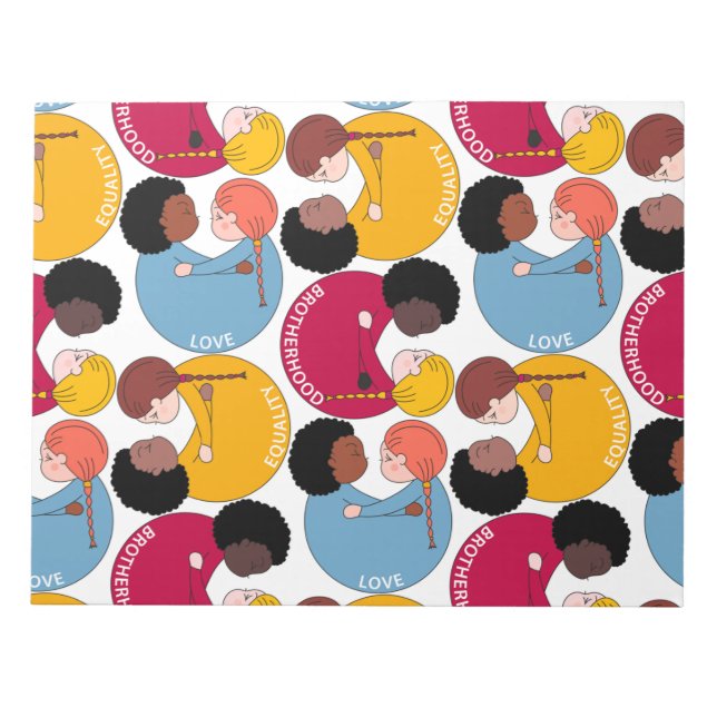 Bloc De Notas Día de Martin Luther King, fraternidad e igualdad (Frente)