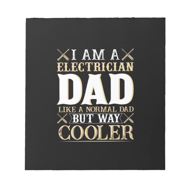 Bloc De Notas Día del Padre Soy un papá electricista (Frente)