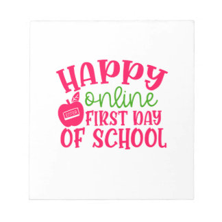 Bloc De Notas Día del profesor feliz primer día escolar en línea
