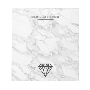 Bloc De Notas Diamante con mármol