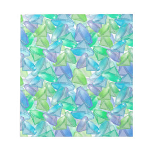 Bloc De Notas diamantes azules y verdes