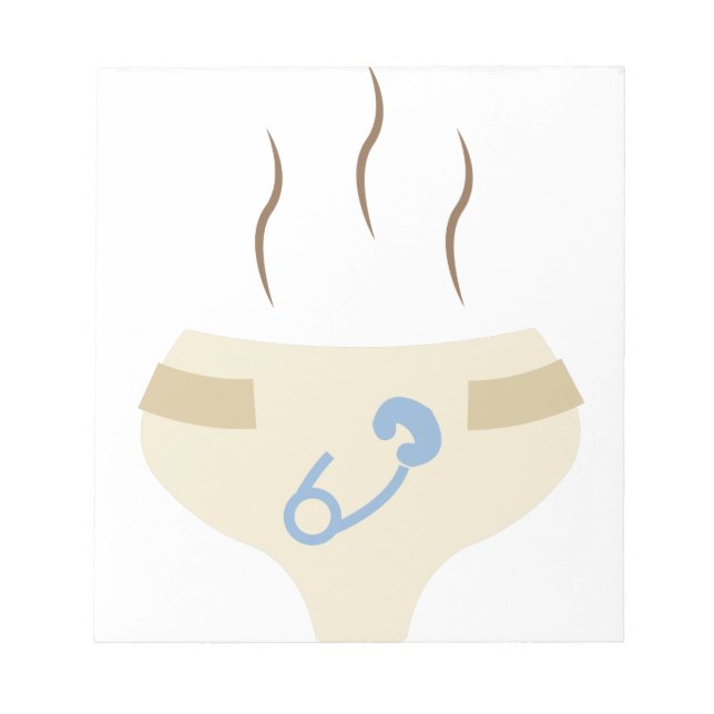 Bloc De Notas Diaper hueso (Frente)